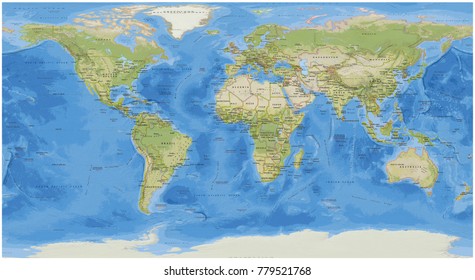 National Geographic World Map