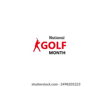 National Golf month text design illustration - Powered by Shutterstock