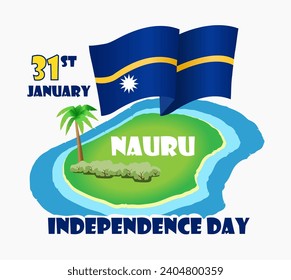 National Holidays. 31st January Nauru Independence Day poster - Powered by Shutterstock