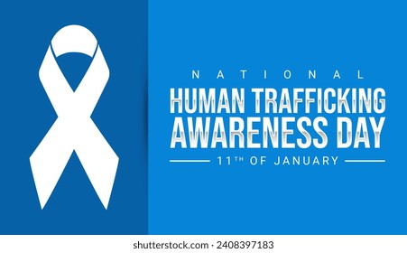 National human trafficking awareness day on 11th of January. Support, crime, freedom, awareness and prevention concept - Powered by Shutterstock