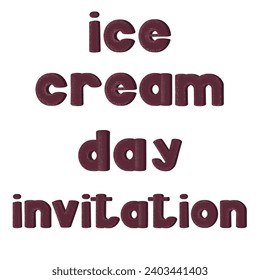 National ice cream day, Holiday concept. Template for background, banner, card, poster with text inscription - Powered by Shutterstock