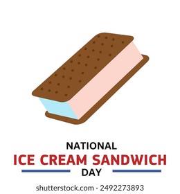 national ice cream sandwich day .happy ice cream sandwich day. ice cream sandwich vector illustration.  - Powered by Shutterstock