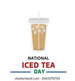 National Iced Tea Day. iced tea day flyer banner design horizontal template vector,  june 10  - Powered by Shutterstock