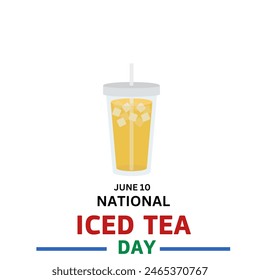 National Iced Tea Day. iced tea day flyer banner design horizontal template vector,  june 10  - Powered by Shutterstock