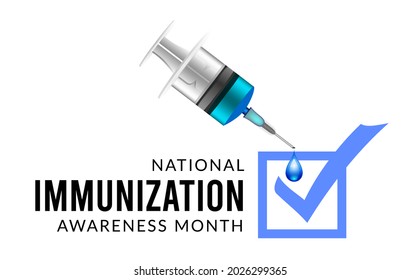 National Immunization Awareness Month. illustration on white background - Powered by Shutterstock