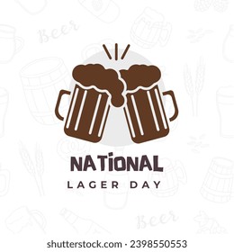 National Lager Day is on December 10. Very attractive illustration design used for printings, cards, promotions, advertising, background, banners, social media, and different purposes. - Powered by Shutterstock