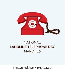 Телефон day. National Landline telephone Day.