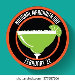 National Margarita Day Icon.