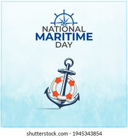 National Maritime Day. Abstract Blue Background - Powered by Shutterstock