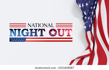 National Night out (NNO) is observed every year in August, it is an annual community building campaign that promotes police-community partnerships and neighborhood camaraderie. 3D Rendering - Powered by Shutterstock