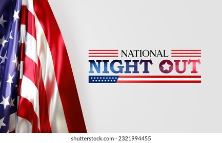 National Night out (NNO) is observed every year in August, it is an annual community building campaign that promotes police-community partnerships and neighborhood camaraderie. 3D Rendering - Powered by Shutterstock