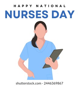 National Nurses day is observed in United states on 6th May of each year. Vector illustration. - Powered by Shutterstock