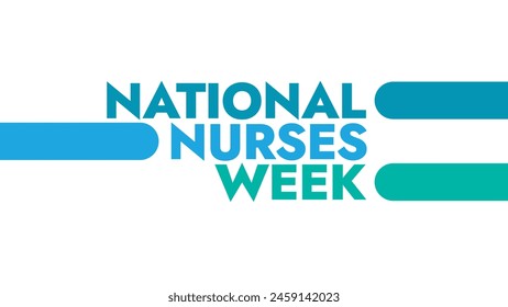 National Nurses Week colorful text typography on banner illustration great for wishing and celebrating national nurses week in may - Powered by Shutterstock