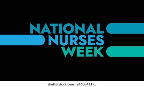 National Nurses Week colorful text typography on banner illustration great for wishing and celebrating national nurses week in may - Powered by Shutterstock