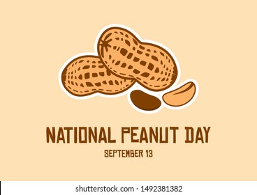 National Peanut Day Vector Peanut Vector Stock Vector (Royalty Free ...