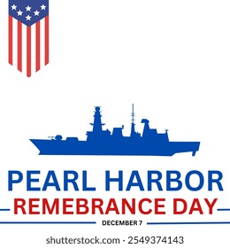 National Pearl Harbor Remembrance Day. December 7. Holiday concept. Vector illustration - Powered by Shutterstock