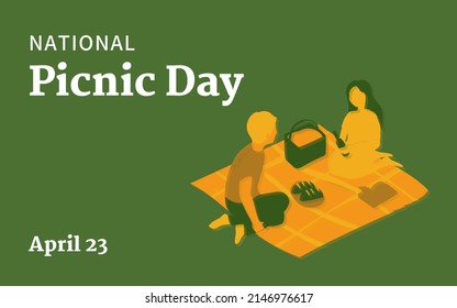 National Picnic Day 23rd of April. Very attractive illustration design. - Powered by Shutterstock