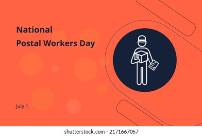 National Postal Workers Day on July 1. Very attractive illustration design used for printings, cards, promotions, advertising, background, brochure, banners, and social media. - Powered by Shutterstock