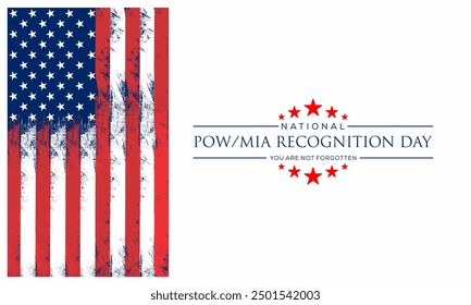 National POW MIA Recognition Day September 15 Background Vector Illustration - Powered by Shutterstock