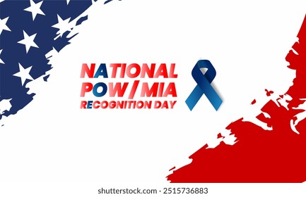National POW MIA Recognition Day September 15 Vector background 