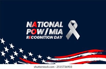 National POW MIA Recognition Day September 15 Vector background 