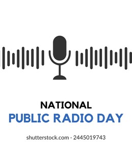 National Public Radio Day. Holiday concept. Template for background, banner, card, poster  - Powered by Shutterstock