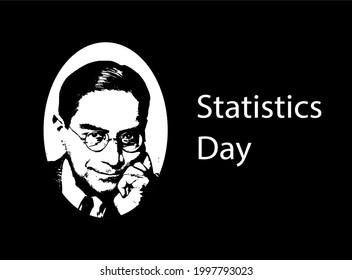 National Statistics Day . 29 June Celebrated As Statistics Day . Illustration Art As A Poster ,banner, Template .