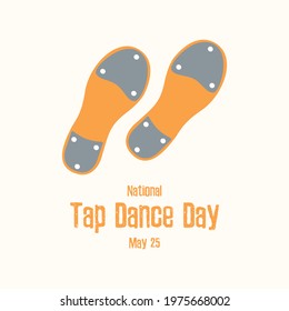 National Tap Dance Day illustration. Tap dance shoes icon set. Sole of dance shoes illustration. Tap Dance Day Poster, May 25. Important day