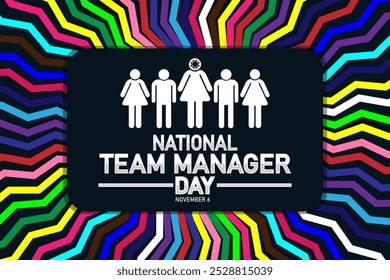 National Team Manager Day wallpaper with shapes and typography, banner, card, poster, template. National Team Manager Day, Modern background - Powered by Shutterstock