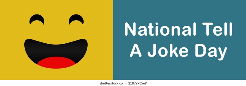 National Tell A Joke Day Graphic Background