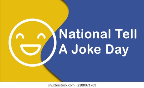 National Tell A Joke Day Graphic Background