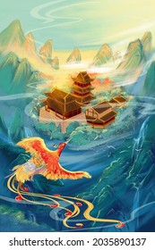 National Tide Illustration  Chinese Mythology