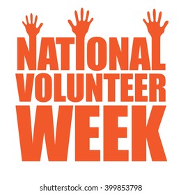 National Volunteer Week Design. 