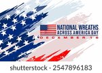 National Wreaths Across America Day. suitable for greeting card poster and banner	