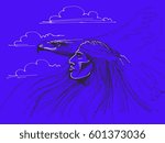 Native american Chief and eagle