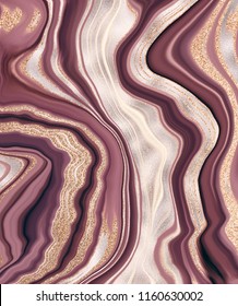 Natural agate stone background print with mineral marbling texture. 