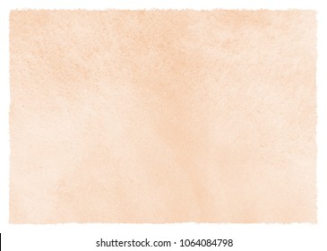 Natural  rose beige watercolor background and stains   rough  uneven edges  Human skin  foundation color painted watercolour texture  Pastel  soft brown aquarelle template for banners  posters 