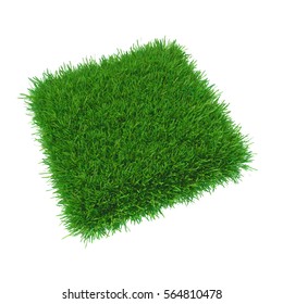 Nature Fresh Grass Square Background 3d Stock Illustration 564810478 ...