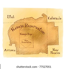 Navajo Reservation Map