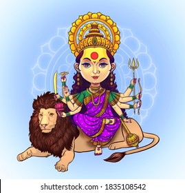 Indian Lord Image On White Background Stock Illustration 1977157952