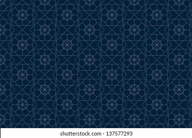 Navy Blue Background With Geometric Pattern