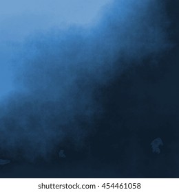 Navy Blue Paper Texture - Abstract Watercolor Clouds Pattern