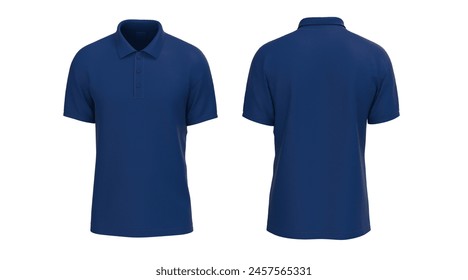 diseño polo azul marino