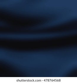 Navy Blue Silk Texture - Abstract Folds Pattern