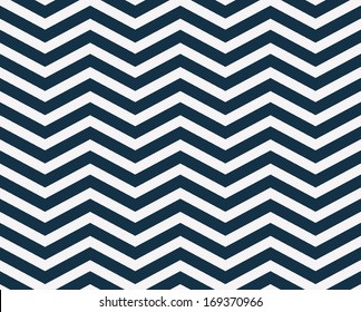 Navy Blue  And White Zigzag Textured Fabric Background That Is Seamless And Repeats