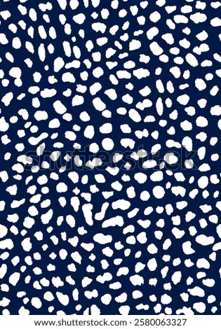 navy and white dots seamless pattern