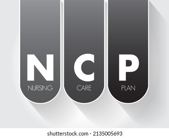 NCP Nursing Care Plan - Provides Direction On The Type Of Nursing Care The Individual, Family, Community May Need, Acronym Text Concept Background