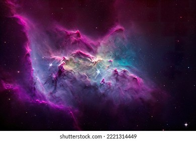 Nebula - 2 - Nebula in outer space - 3D illustration