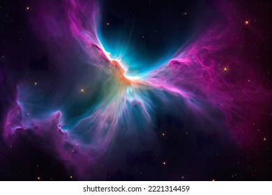 Nebula - 3 - Nebula in outer space - 3D illustration