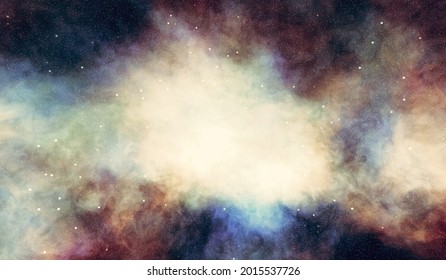 Nebula Galaxy Abstract Background. Fantasy Universe Texture